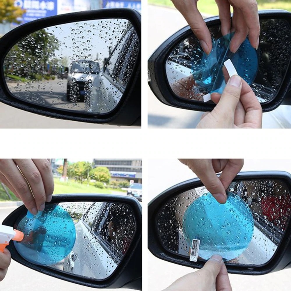 Auto Rückspiegel Anti Wasser Set Film Schutzfolie (Oval) - Montage