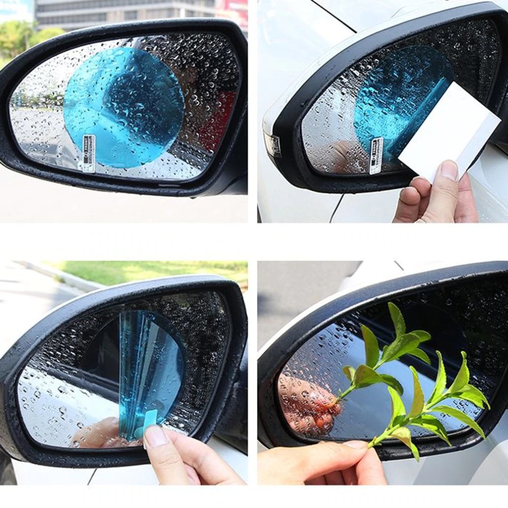 Auto Rückspiegel Anti Wasser Set Film Schutzfolie (Oval) - Montage