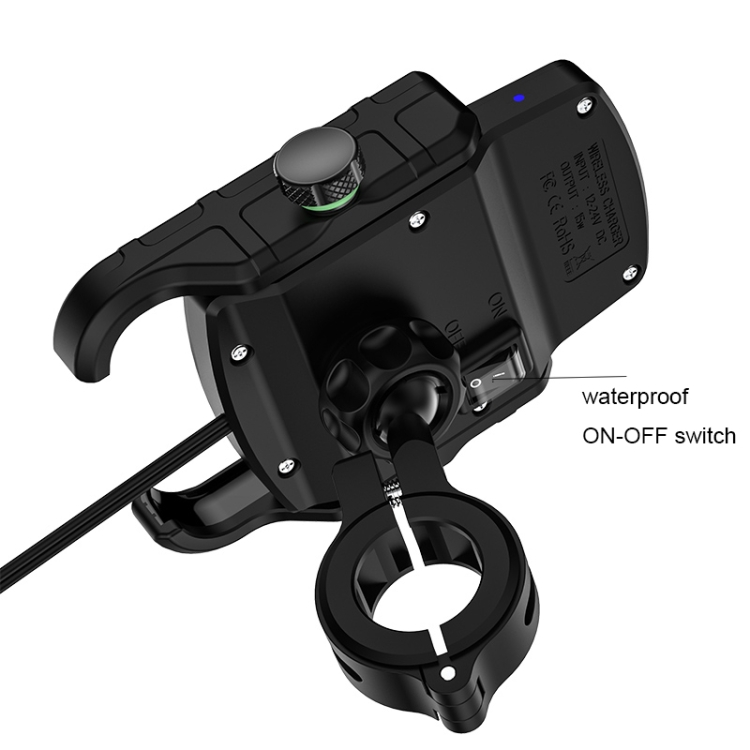 Motorrad Qi Wireless Charger Ladegerät und Smartphone Handyhalterung