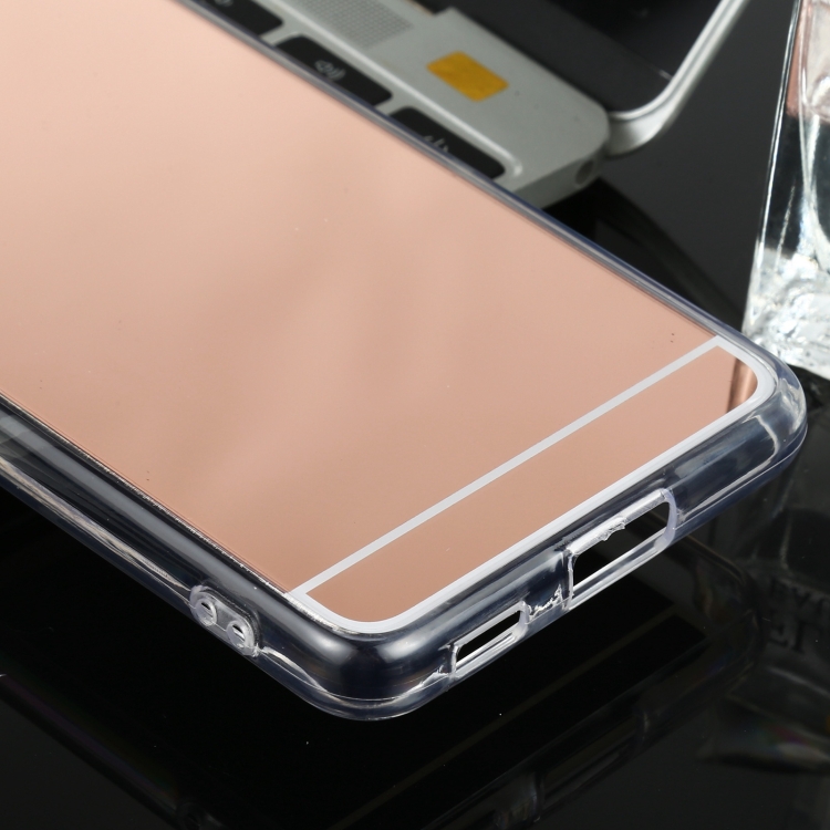 Schutzhülle Samsung Galaxy S21 Plus 5G TPU Spiegel-Rosa-Gold class=