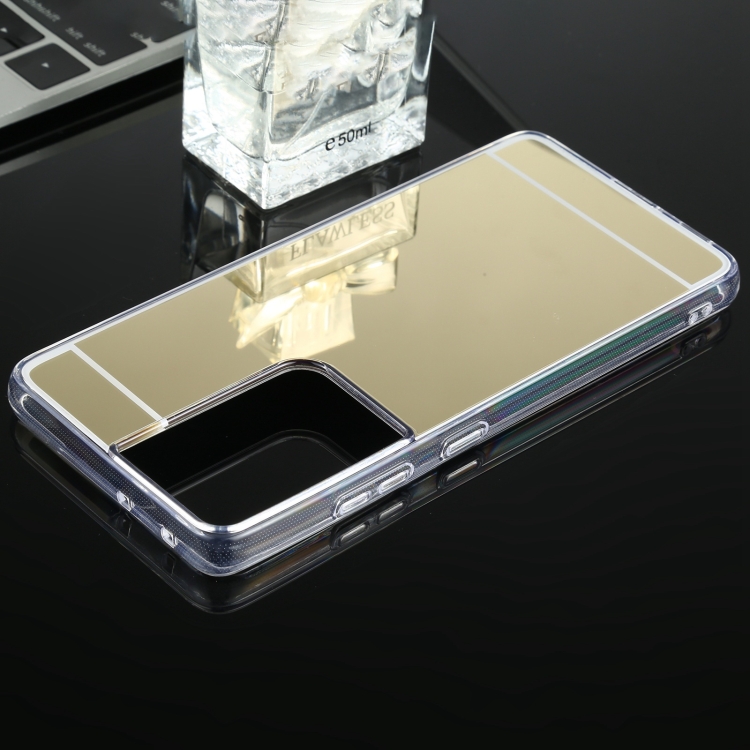 Schutzhülle Samsung Galaxy S21 Ultra 5G TPU Spiegel-Gold