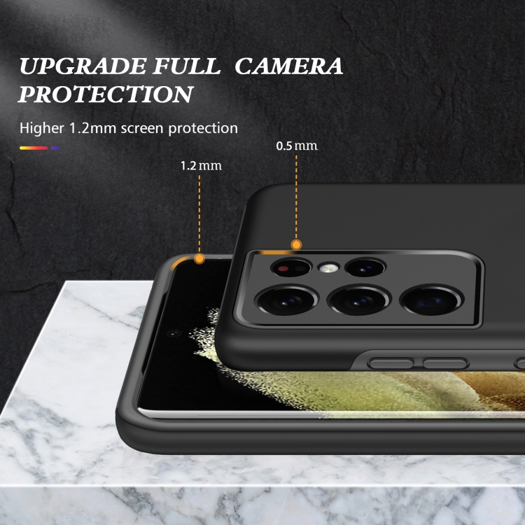 Schutzhülle mit Ring Ständer Samsung Galaxy S21 Ultra 5G - Black
